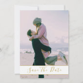 Foto Floral Magnolia Blush Save the Date (Achterkant)