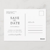 Foto Floral Save the Date Briefkaart (Achterkant)