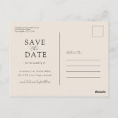 Foto Floral Save the Date Briefkaart (Achterkant)