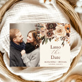 Foto Floral Terracotta bruiloft Save The Date