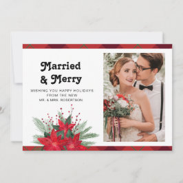 Foto Floral van het huwelijk en prettige kerstbrui