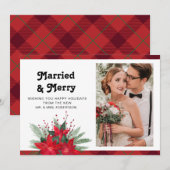 Foto Floral van het huwelijk en prettige kerstbrui (Voorkant / Achterkant)