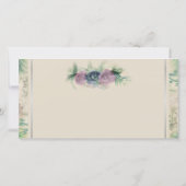 Foto Floral Waterverf Roos Weddenschap Bedankt (Achterkant)