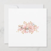 *~* FOTO Floral Wreatding Wedding Gold Save the Da Save The Date (Achterkant)