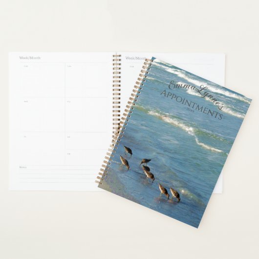 Foto Florida Shorebirds Ocean Maandelijks en wekel Planner (Display)
