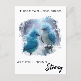*~* FOTO  Fluffy Liefdes Vogels AP54 Jubileum Briefkaart