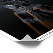 Foto: Focus in Blue Poster (Hoek)