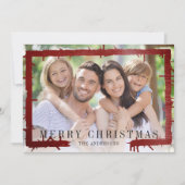 Foto Folie Lijst Merry Kerstmis Feestdagenkaart (Voorkant)