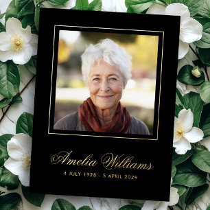 Foto folie rand sympathie zwart dank u kaart