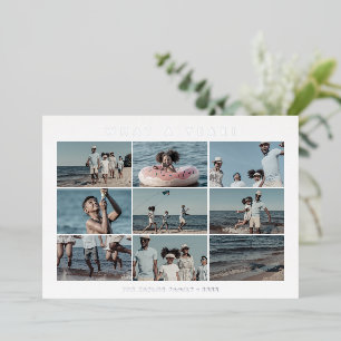 Foto Folie Wat een 10-jarig fotocollage kerst Folie Feestdagenkaart