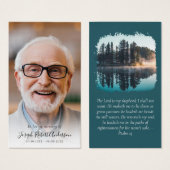 Foto Forest Memorial Prayer Card Visitekaartje (Voorkant /achterkant)