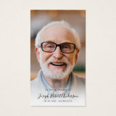 Foto Forest Memorial Prayer Card Visitekaartje (Voorkant)