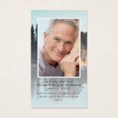 Foto Forest Memorial Prayer Card Visitekaartje (Voorkant)