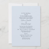 Foto: Formal Dusty Blue Beide ouders bruiloft Kaart (Voorkant)