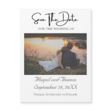 Foto Formele Trendy Magnetische 'Save the Date' Ka