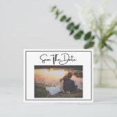 Foto Formele Verloving Wedding Save the date Briefkaart (Staand voorkant)
