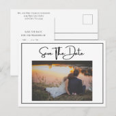 Foto Formele Verloving Wedding Save the date Briefkaart (Voorkant / Achterkant)