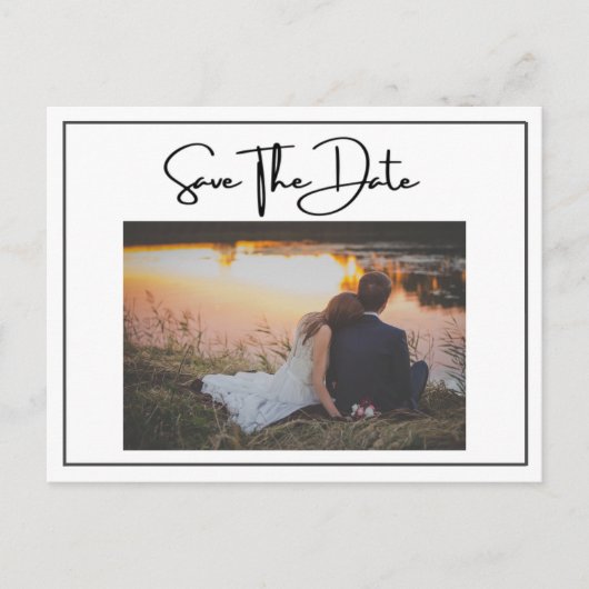 Foto Formele Verloving Wedding Save the date Briefkaart (Voorkant)