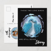 *~* Foto  FOTO  Liefdes Vogels AP54 Jubileum Briefkaart (Voorkant / Achterkant)