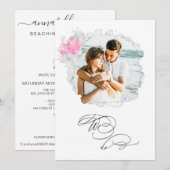 *~* FOTO FOTO RSVP + QR AR6 WE DOEN BINNEN KAART (Voorkant / Achterkant)