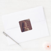 Foto fotograaf ontwerper scan QR-code bedrijf Vierkante Sticker (Envelop)