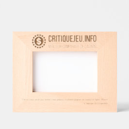 Foto-frame CriticalGame voor deegwaren Gegraveerde Lijstjes