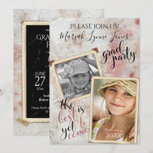 FOTO-frames en nu Afstuderen Kaart (Voorkant / Achterkant)