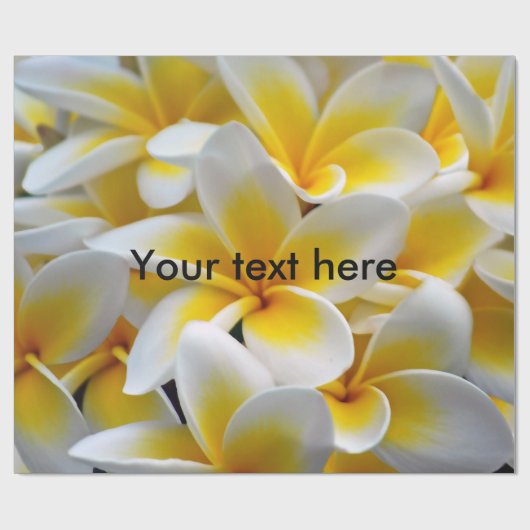 Foto Frangipani Plumeria Flower Cadeaupapier (Vlak)