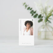 Foto freelance content creator Visitekaartje (Staand voorkant)