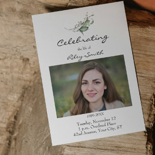 Foto Funeral Celebration of Life Invitation