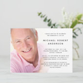 Foto Funeral Celebration of Life Invitation Kaart (Staand voorkant)