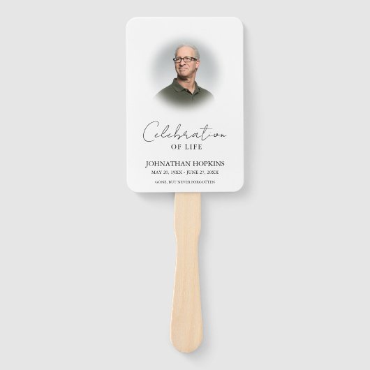 Foto Funeral Celebration of Life Order of Service Handwaaier (Voorkant)