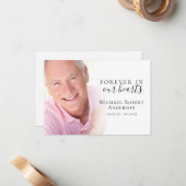 Foto Funeral Dankuwel Notitiekaartje (Voorkant / Achterkant in situ)