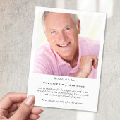 Foto: Funeral Hartelijk dank Bedankkaart