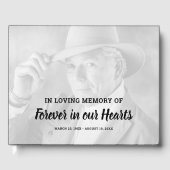 Foto Funeral Memorial Gastenboek (Voorkant)