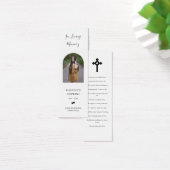 Foto Funeral Memorial Poem Bladwijzer Kaart (Bureau)