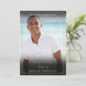 Foto Funeral Memorial Prayer Bedankkaart (Staand voorkant)