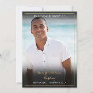 Foto Funeral Memorial Prayer Bedankkaart