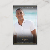 Foto Funeral Memorial Prayer-kaarten Visitekaartje (Voorkant)