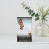 Foto Funeral Memorial Prayer-kaarten Visitekaartje (Staand voorkant)