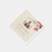 Foto Funeral Memorial Waterverf Poppies Napkins Servet (Hoek)