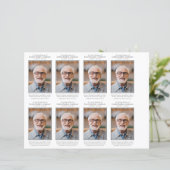 Foto Funeral Prayer Card 4,25x2,5-inch SJABLOON (Staand voorkant)