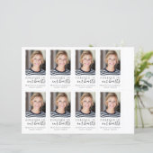 Foto Funeral Prayer Card 4,25x2,5-inch SJABLOON (Staand voorkant)