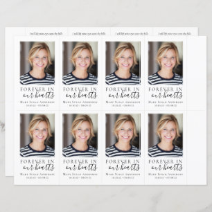 Foto Funeral Prayer Card 4,25x2,5-inch SJABLOON