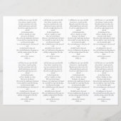 Foto Funeral Prayer Card 4,25x2,5-inch SJABLOON (Achterkant)