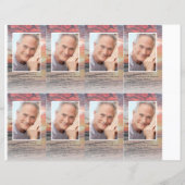 Foto Funeral Prayer Card 4,25x2,5-inch SJABLOON (Voorkant)