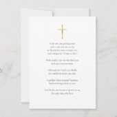 Foto Funeral Sympathie Memorial Prayer Kaarten (Achterkant)