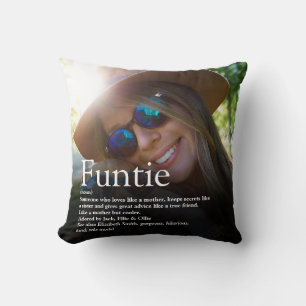 Foto Funny Modern Funtie tante Definition Kussen