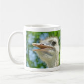 Foto Funny Ostrich Portrait Koffiemok (Links)