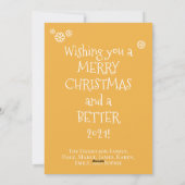 Foto Funny we Miss Uw Geels Covid Gellow Feestdagenkaart (Achterkant)